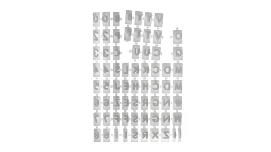 Modelčki_črke za potisk Črke za potisk piškotov