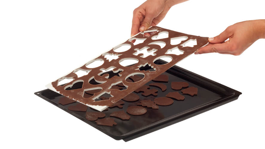 Modelčki_plošča_1 Plošča za rezanje 23 piškotov naenkrat.