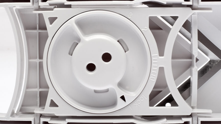 Rezinar mini_BE_nastavitev debeline Spodnja stran mini rezalnika rezinarja - nastavitev debeline rezanja