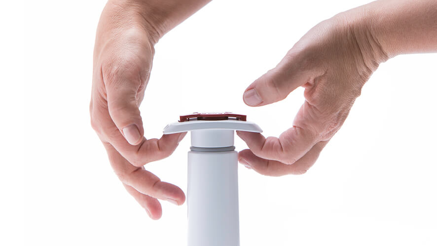 Status Kliki Pin_odstranjevanje rdečega vložka prikaz odstranjevanja rdečega vložka