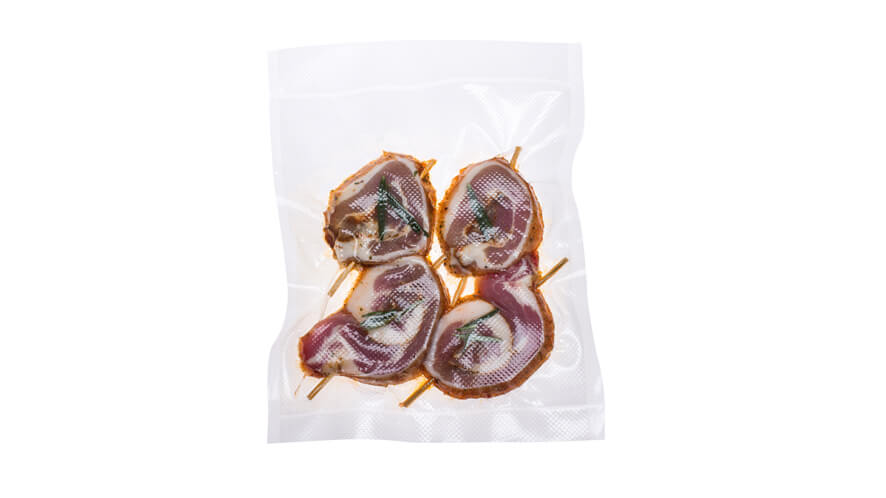 Večje vrečke_mesne rolice Zavakuumirano sveže meso v vakuumskih vrečah Status.