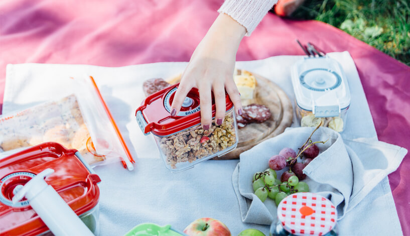 piknik v naravi statusove vakuumske posode