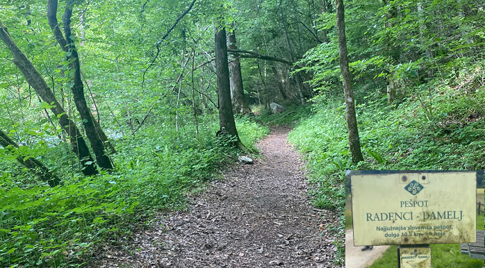 pešpot radenci damelj